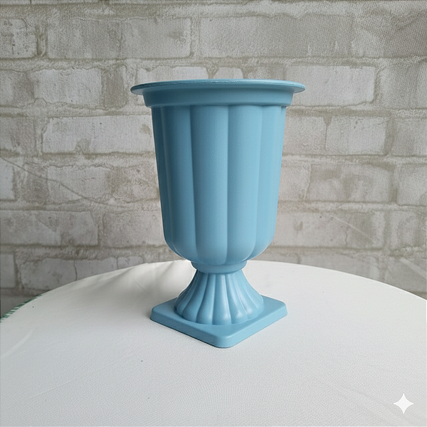 Alugue Vaso Grego Azul Bebê P