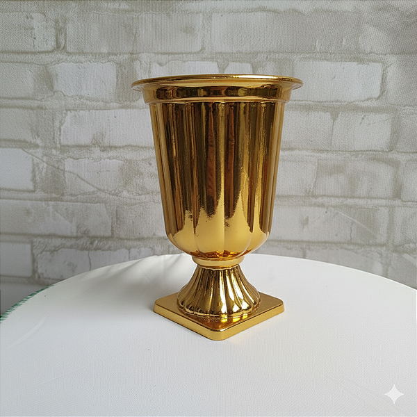 Alugue Vaso Grego Dourado Gold P