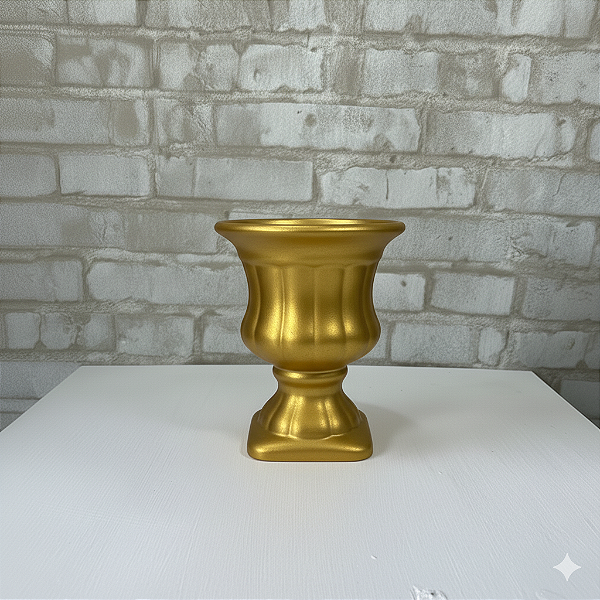Alugue Mini Vaso de Porcelana Dourado