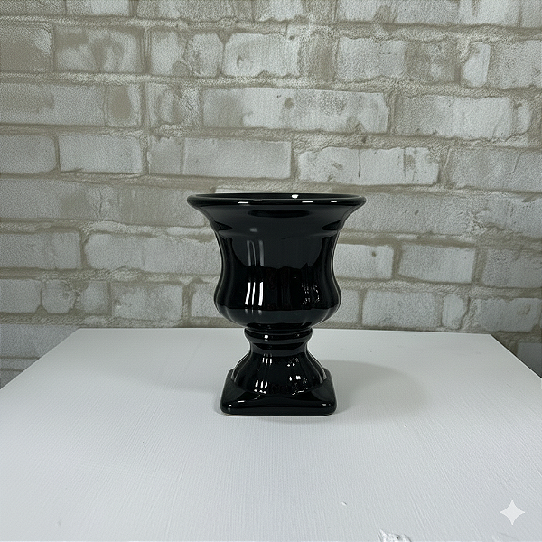 Alugue Mini Vaso de Porcelana Preto