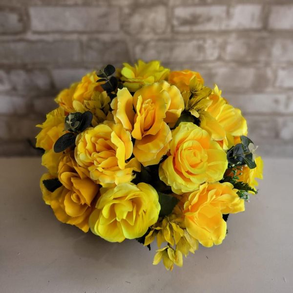 Alugue Arranjo de Flor Artificial G - Amarelo