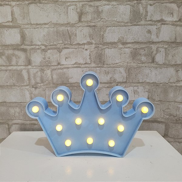 Alugue Coroa de LED Lúminaria (Pilhas não inclusa) - Azul