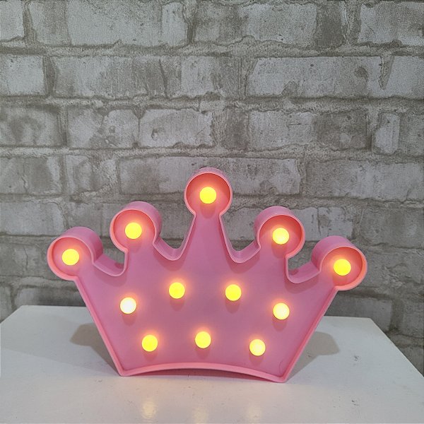 Alugue Coroa de LED Lúminaria (Pilhas não inclusa) - Rosa