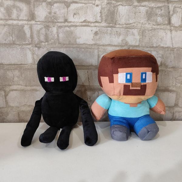 Alugue Kit Pelúcia Minecraft - Slenderman e Steve