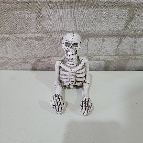 Alugue Caveira de Porcelana Branco Halloween
