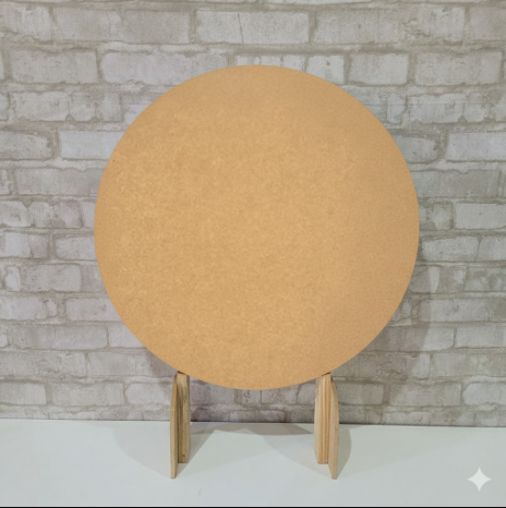 Alugue Estrutura Mini Painel Redondo de MDF