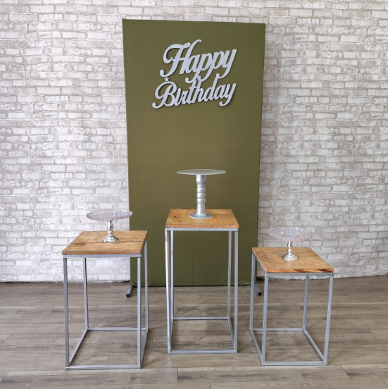 Alugue Tema para Festa Decoração Happy Birthday Verde Oliva ( Modelo 1 )