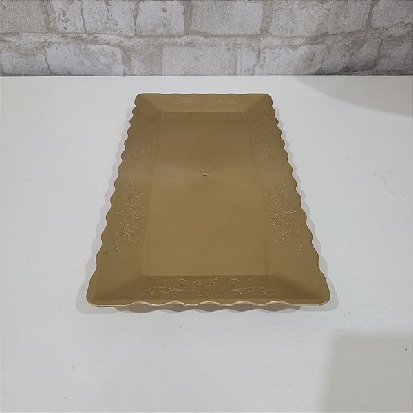 Alugue Bandeja Retangular Dourado