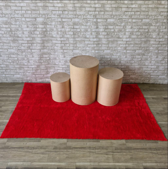 Alugue Tapete Pelucia - Vermelho