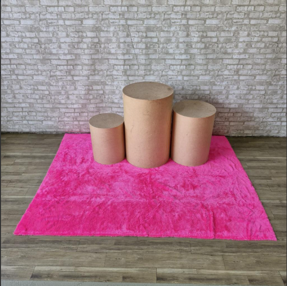 Alugue Tapete Pelucia - Rosa Pink