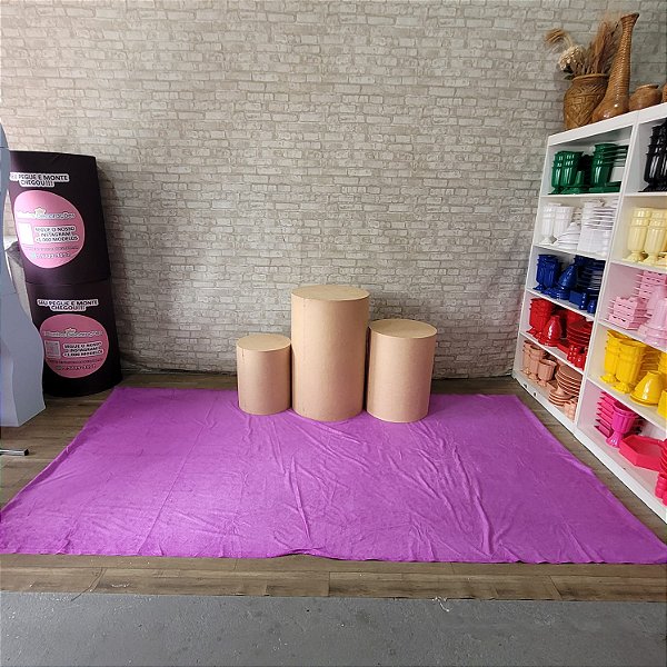 Alugue Tapete Aveludado - Magenta