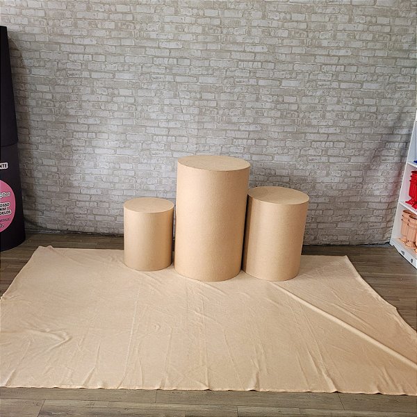 Alugue Tapete Aveludado - Bege