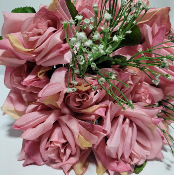 Alugue Mini Arranjo de Flor Artificial - Rosa