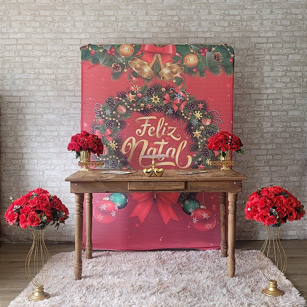 Alugue Tema Para Festa Decoração Natal Tecido ( Modelo 8 )