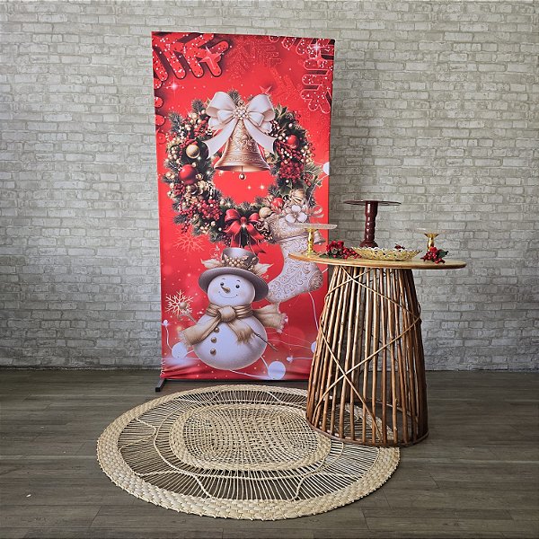 Alugue Tema Para Festa Decoração Natal Tecido ( Modelo 19 )