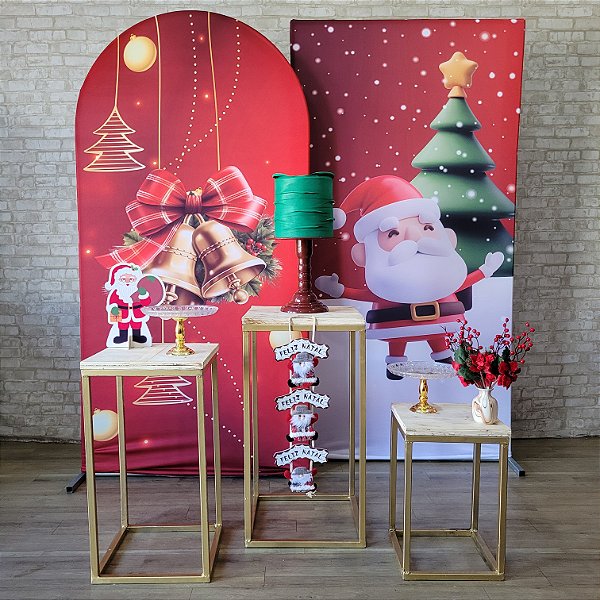 Alugue Tema Para Festa Decoração Natal Tecido ( Modelo 20 )