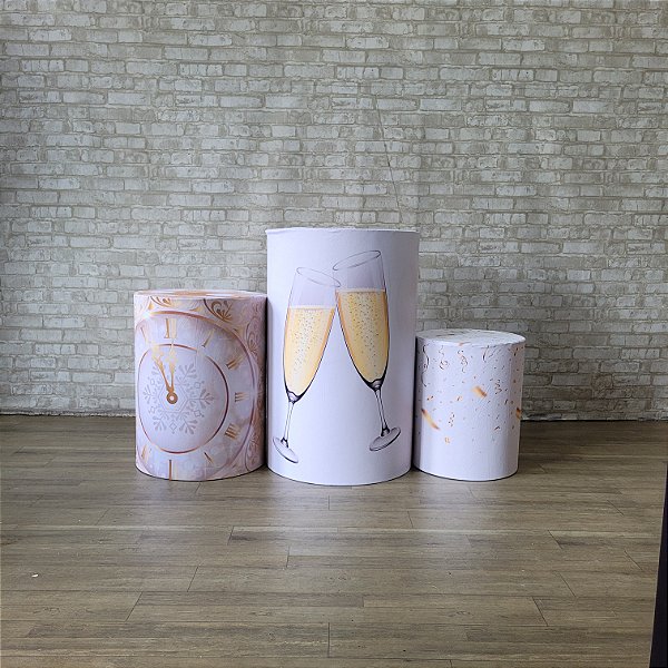 Alugue Trio de Cilindros e as Capas do Tema - Ano Novo