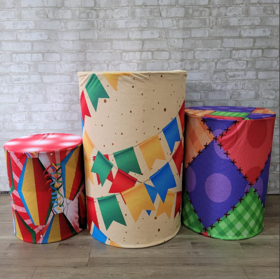 Alugue Trio de Cilindros e as Capas do Tema - Festa Junina