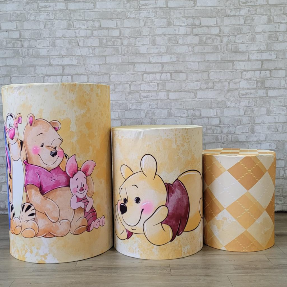 Alugue Trio de Cilindros e as Capas do Tema - Ursinho Pooh