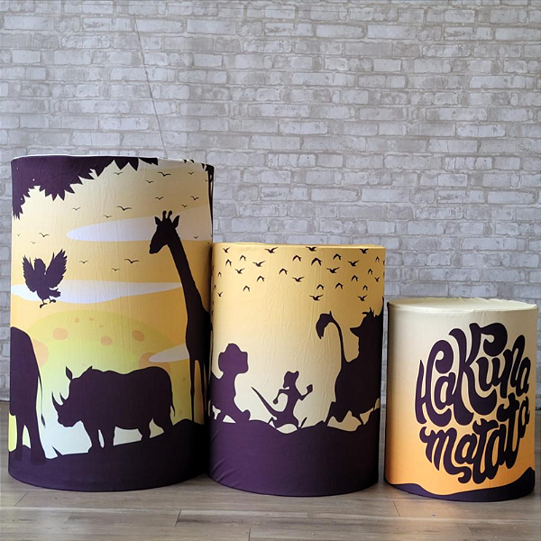 Alugue Trio de Cilindros e as Capas do Tema - Rei Leão