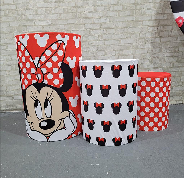 Alugue Trio de Cilindros e as Capas do Tema - Minnie