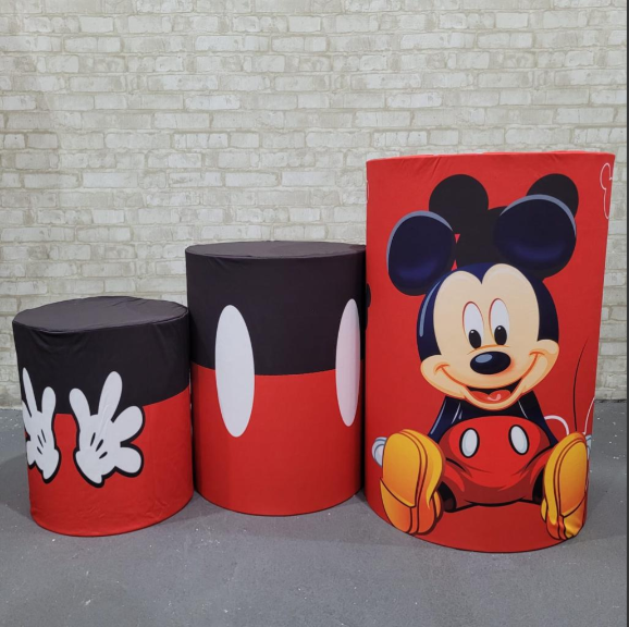 Alugue Trio de Cilindros e as Capas do Tema - Mickey