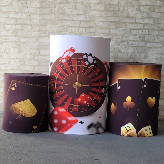 Alugue Trio de Cilindros e as Capas do Tema - Cassino