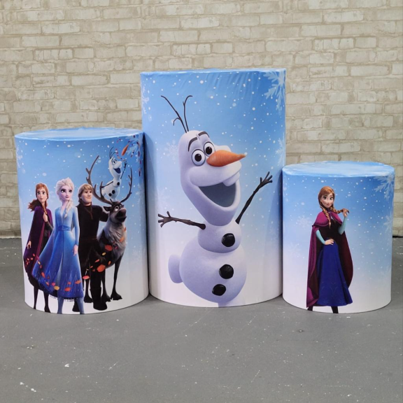 Alugue Trio de Cilindros e as Capas do Tema - Frozen