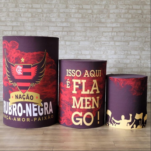 Alugue Trio de Cilindros e as Capas do Tema - Flamengo