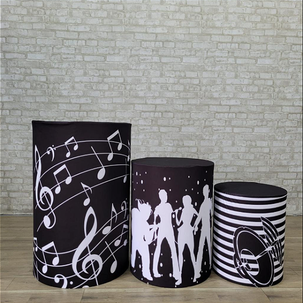 Alugue Trio de Cilindros e as Capas do Tema - Retro