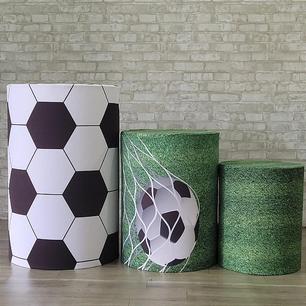 Alugue Trio de Cilindros e as Capas do Tema - Futebol
