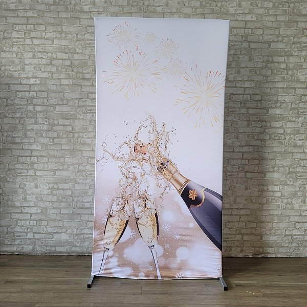 Alugue Estrutura Painel Retangular e a Capa de Tecido do Tema - Ano Novo