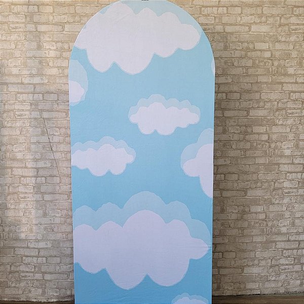 Alugue Estrutura Painel Romano e a Capa de Tecido do Tema - Nuvenzinha