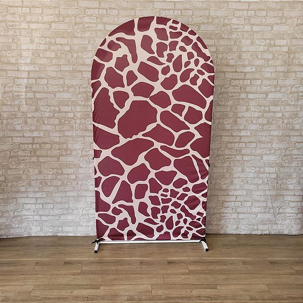 Alugue Estrutura Painel Romano e a Capa de Tecido do Tema - Girafa