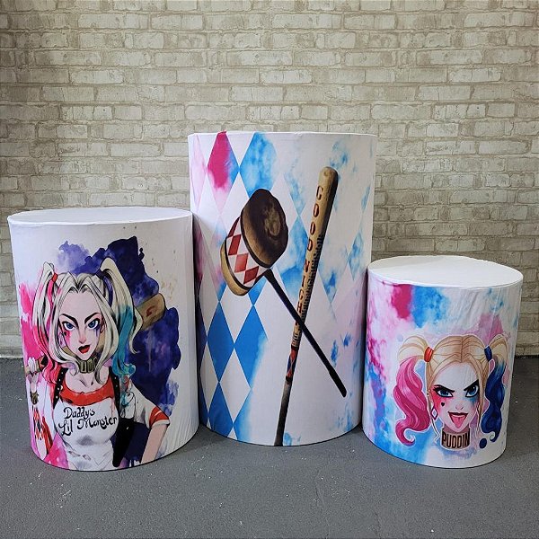 Alugue Trio de Cilindros e as Capas do Tema - Arlequina