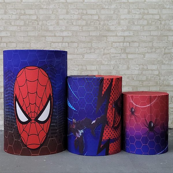Alugue Trio de Cilindros e as Capas do Tema - Homem Aranha