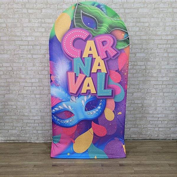 Alugue Estrutura Painel Romano e a Capa de Tecido do Tema - Carnaval