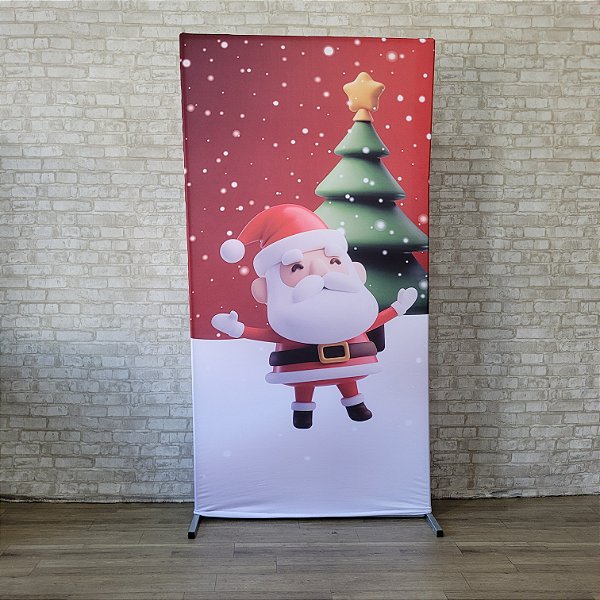 Alugue Estrutura Painel Retangular e a Capa de Tecido do Tema - Natal