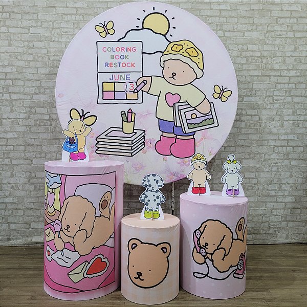 Alugue Tema Para Festa Decoração Bobbie Goods Tecido ( Modelo 1 )