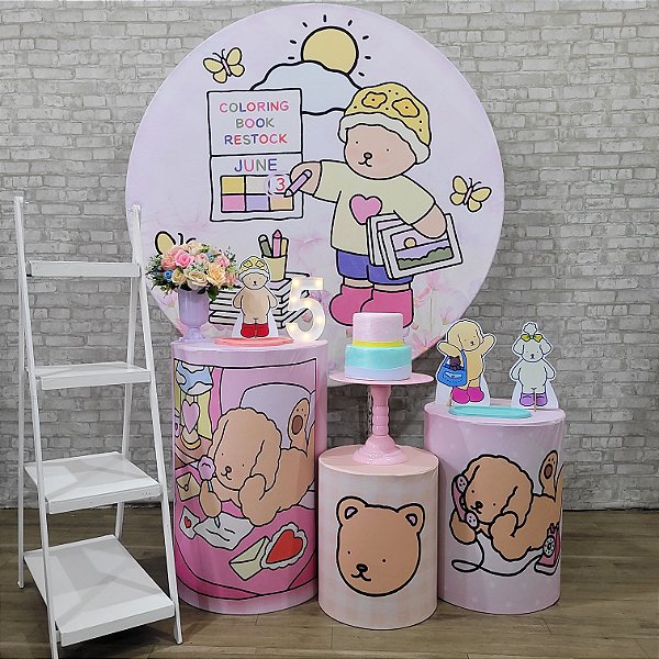 Alugue Tema Para Festa Decoração Bobbie Goods Tecido ( Modelo 2 )