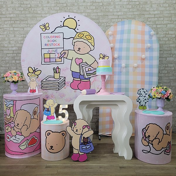 Alugue Tema Para Festa Decoração Bobbie Goods Tecido ( Modelo 5 )