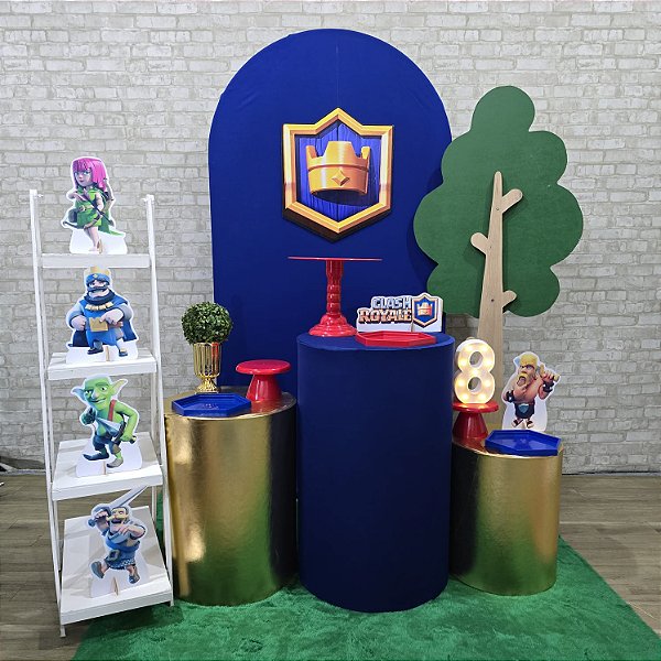 Alugue Tema Para Festa Decoração Clash Royale Tecido