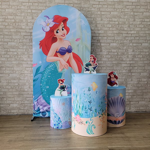 Alugue Tema Para Festa Decoração Ariel Tecido ( Modelo 1 )