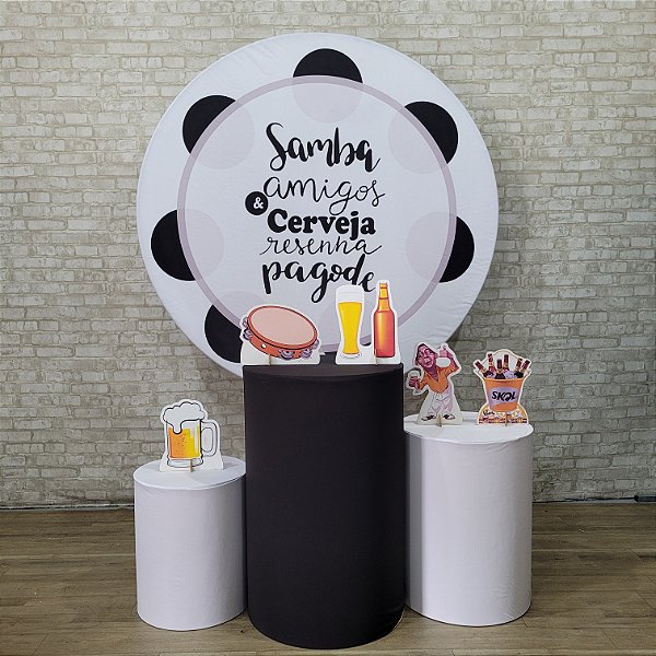 Alugue Tema Para Festa Decoração Samba Tecido ( Modelo 1 )