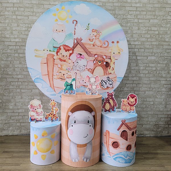 Alugue Tema Para Festa Decoração Arca de Noé Tecido ( Modelo 1 )