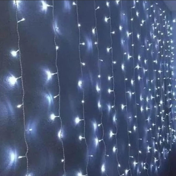 Algue Cortina de LED - Branco Frio