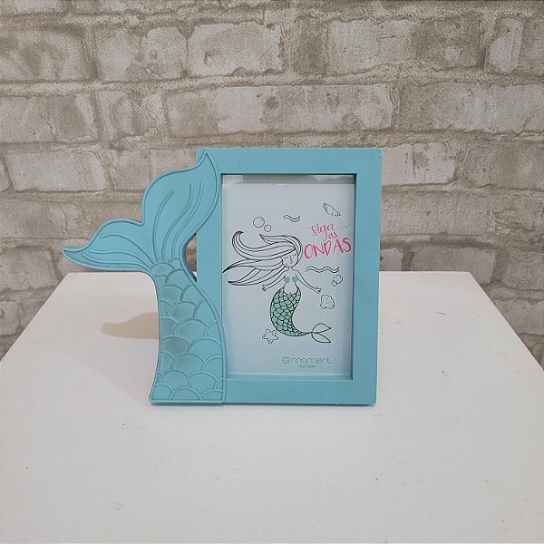 Alugue Item Decorativo Porta Retrato Sereia - Azul