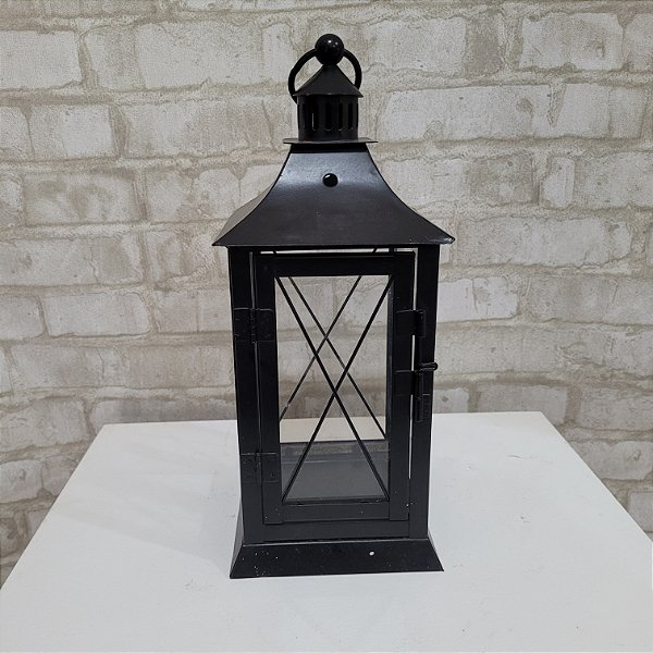 Alugue Lamparina Castiçal - Preto