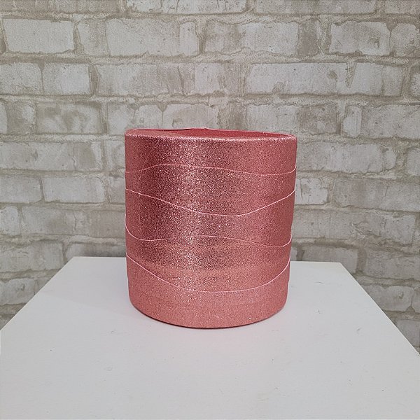 lugue Bolo Fake Tema - Glitter Rose Gold