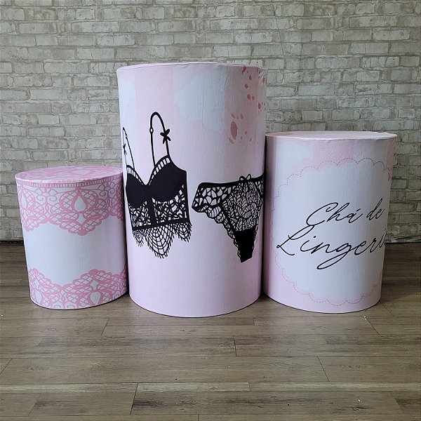Alugue Trio de Cilindros e as Capas do Tema - Chá de Lingerie